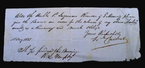 Letter, 1851