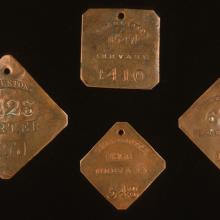 Slave tax badges, 1847