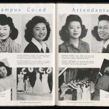 Yearbook pages, co-ed attendants, 1944