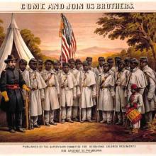 Poster, Come and Join us Brothers, c.1864