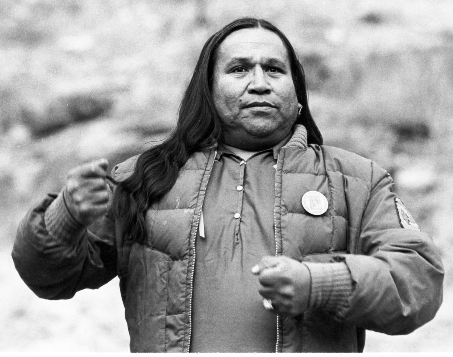 Image of the social justice leader Leonard Crow Dog