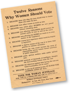 Suffrage broadside