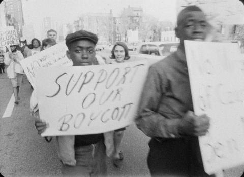 Support Our Boycott sign, 1963
