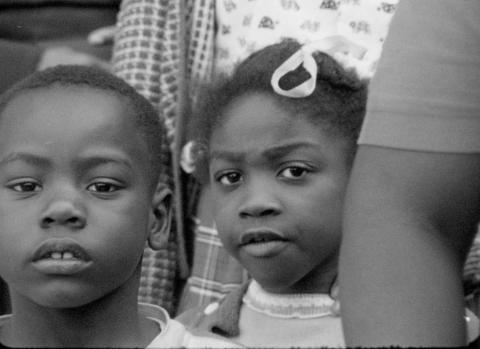 Children at Freedom Day demonstration, 1963