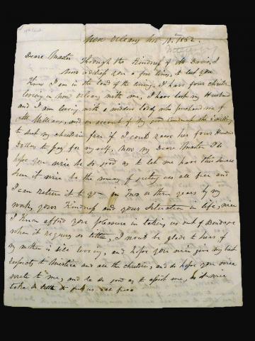 Letter (front), 1852