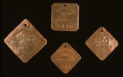 Slave tax badges, 1847
