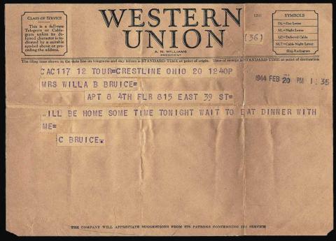 Telegram, 1944