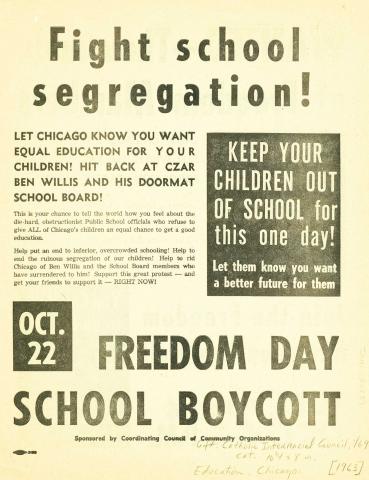 Demonstration flyer (front), 1963