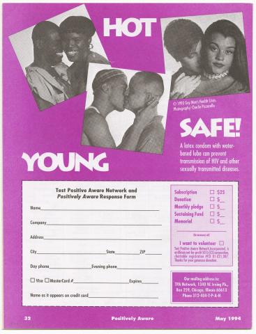 HIV/AIDS prevention promotion, 1994