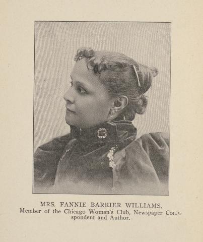 Fannie Barrier Williams, 1900