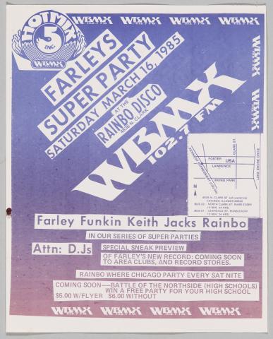 Farley’s Super Party flyer, 1985