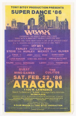 Super Dance ’86 flyer, 1986