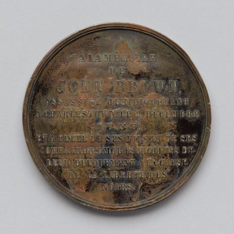 John Brown medallion (back), 1874