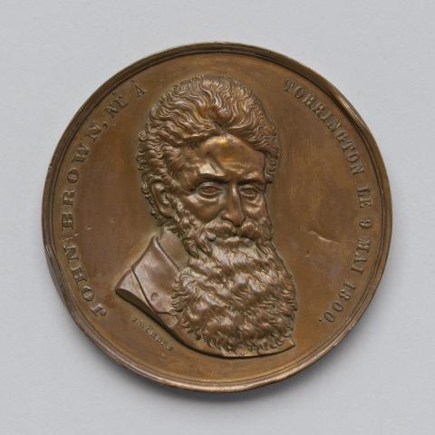 John Brown medallion (front), 1874