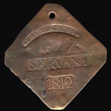 Slave tax badge, 1829