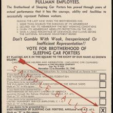 Sample union ballot, 1946
