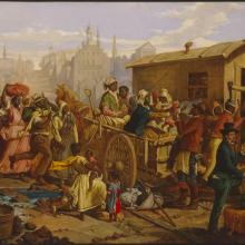 Painting, After the Sale, Slaves Going South from Richmond, 1824-1919