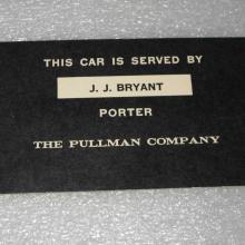 Name card, c.1955