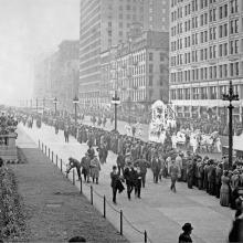 Suffrage parade, c. 1915