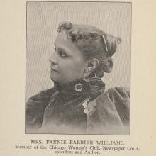 Fannie Barrier Williams, 1900