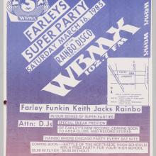 Farley’s Super Party flyer, 1985