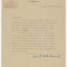 Letter from Ida B. Wells seeking support, 1914