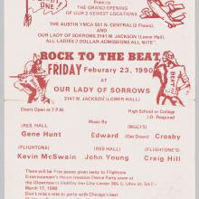 Rock to the Beat flyer, 1990